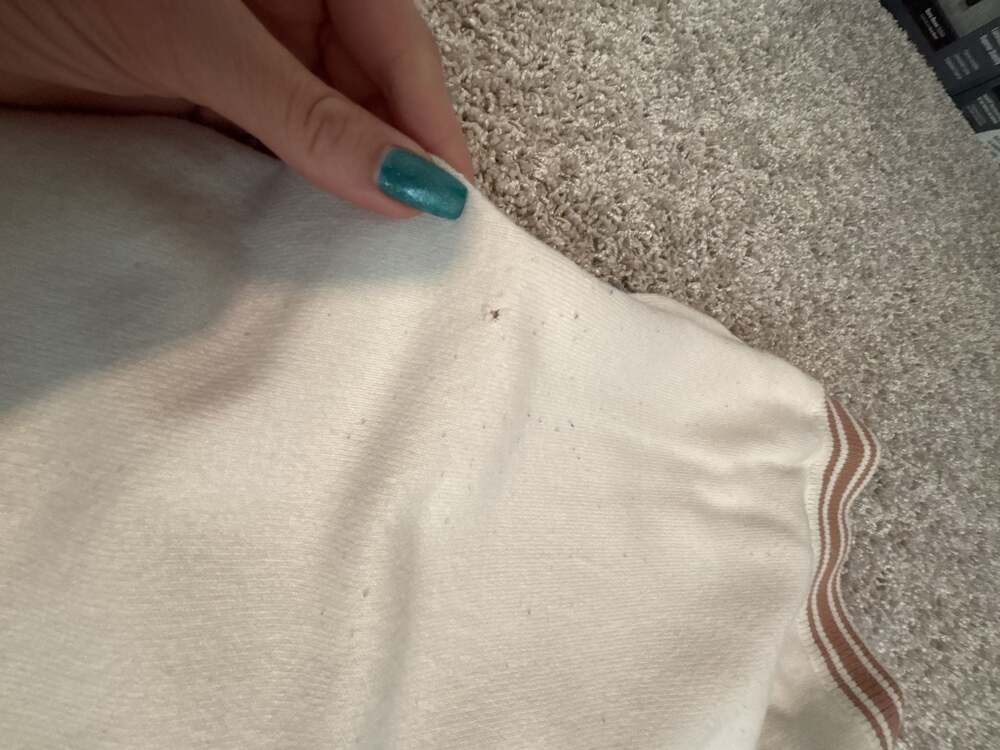 PINK Victoria's Secret Cream Varsity Striped Jogger Sweatpants - Picture 5 of 5